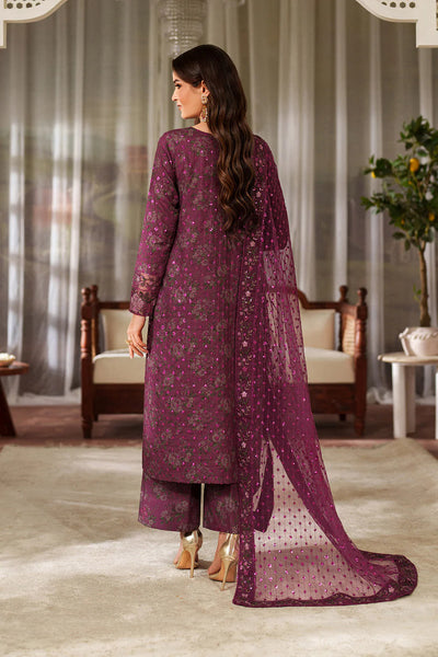 03-Piece Printed Lawn Suit With Embroidered - Ready To Wear