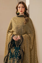 Emerald Antique - Embroidered Chiffon Suit | Ready To Wear