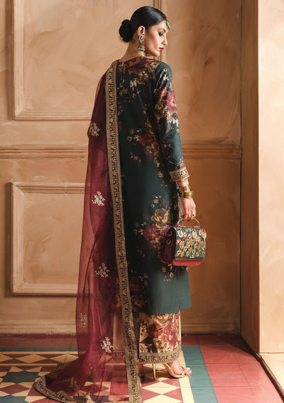 3 Piece Stitched Lawn Suit - Ready To Wear