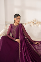 3 Piece Stitched Chiffon Suit - Ready To Wear