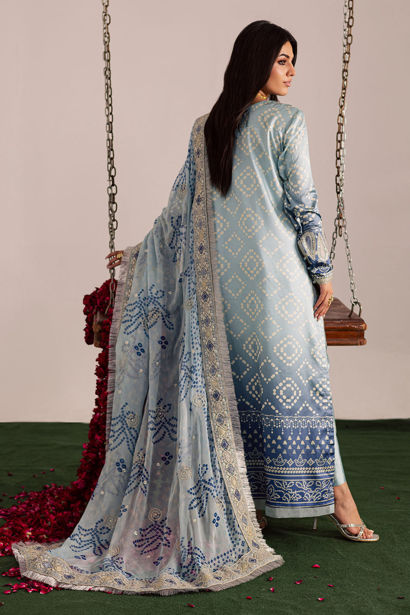 3 Piece Stitched Lawn Suit - Ready To Wear