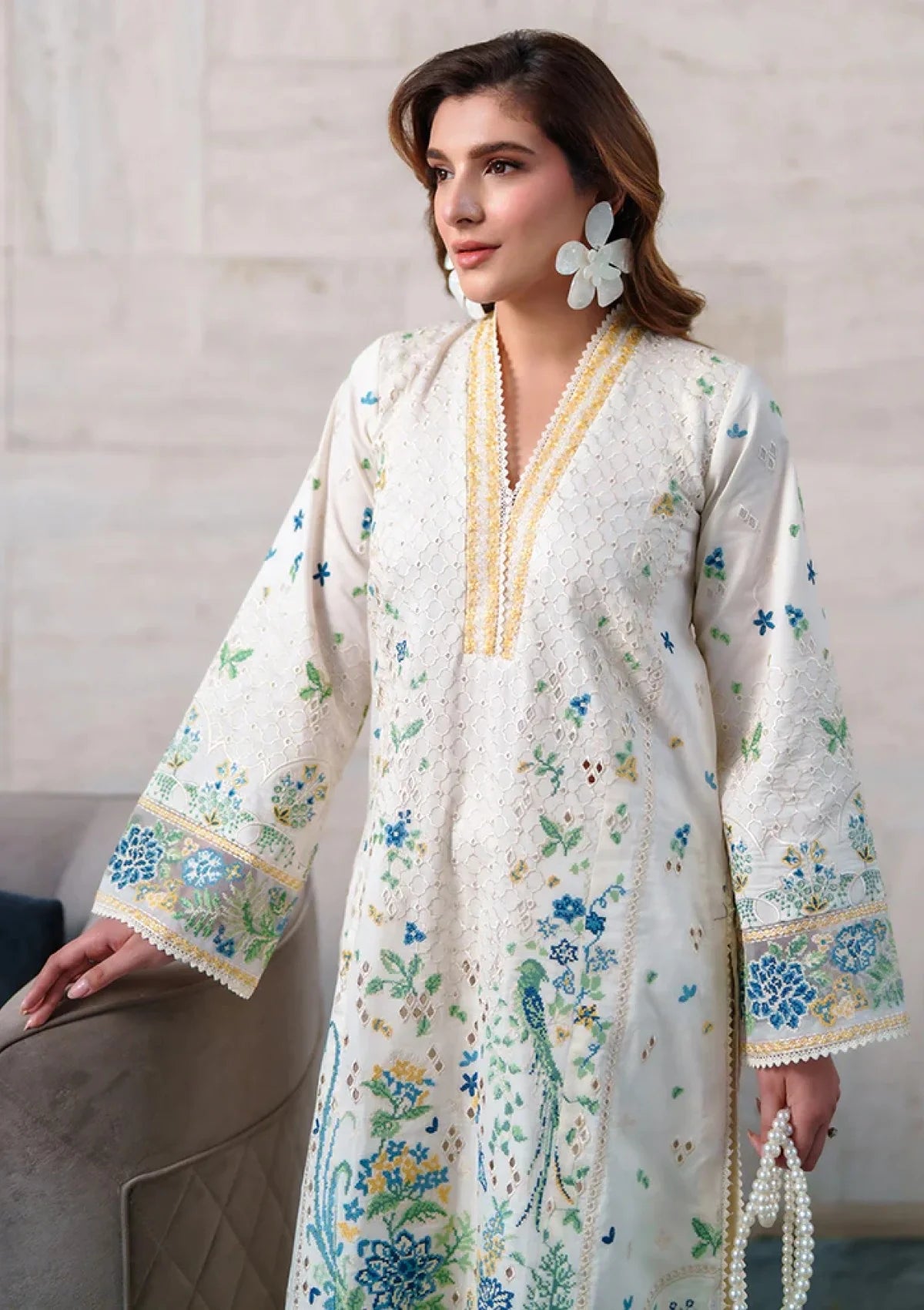 lawn dress with silk dupatta Lawn Dupatta