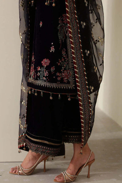 3 Piece Stitched Velvet Suit - Ready To Wear