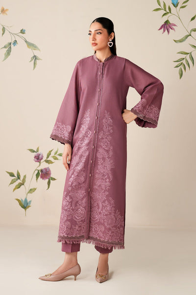 3 Piece Stitched Embroidery Khaddar Suit - Ready To Wear