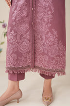 3 Piece Stitched Embroidery Khaddar Suit - Ready To Wear