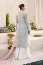 3 Piece Stitched Lawn Embroidery Suit - Ready To Wear
