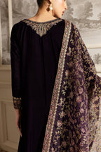 3 Piece Stitched Velvet Bridal Suit - Ready To Wear