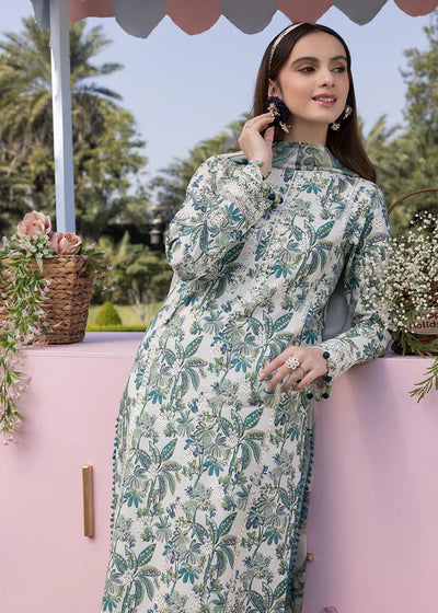 03-Piece Printed Lawn With Chikankari Embroidery Suit - Ready To Wear