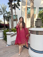 3 Piece Stitched Chiffon Suit - Ready To Wear