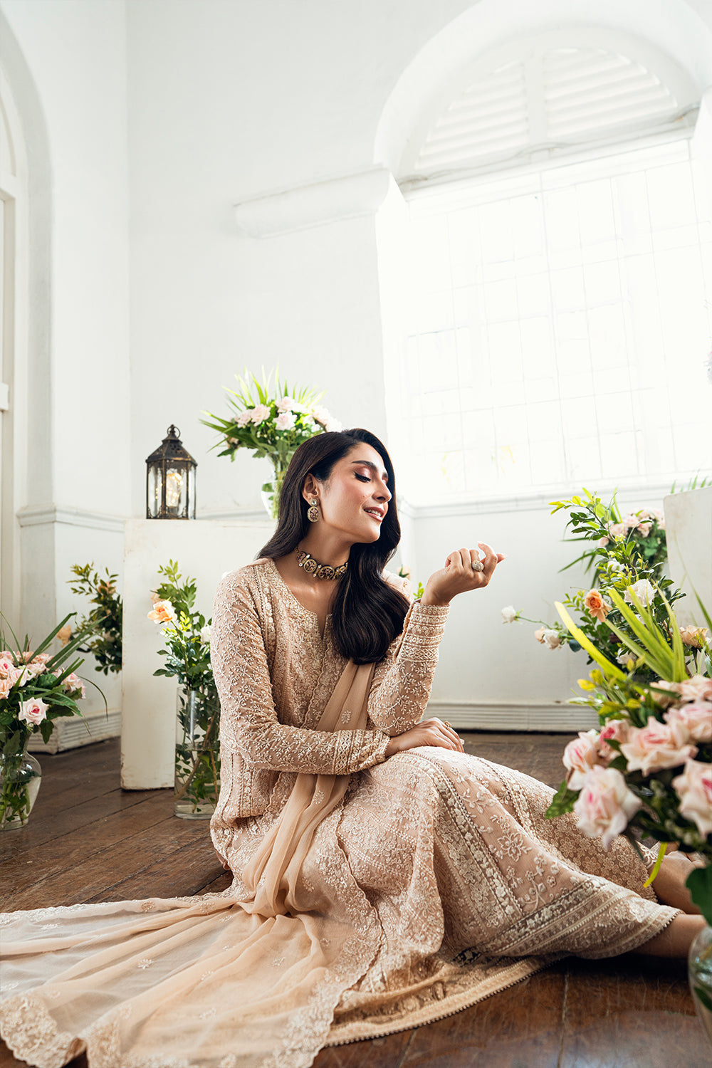 3 Piece Stitched Embroidery Chiffon Suit - Ready To Wear