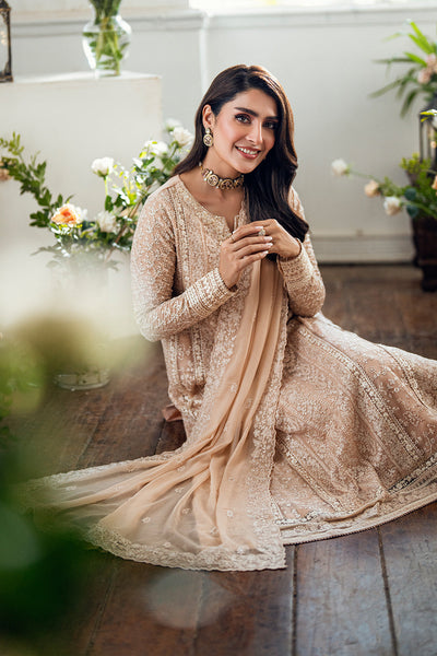 3 Piece Stitched Embroidery Chiffon Suit - Ready To Wear