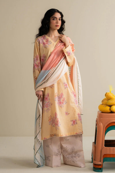 3 Piece Stitched Designer Suit - Ready To Wear