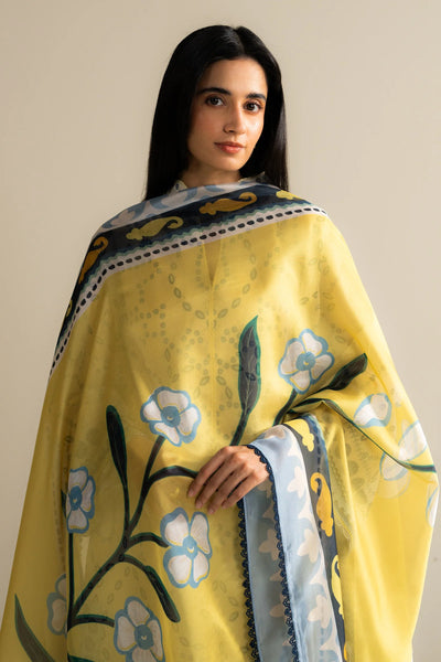 3 Piece Stitched Designer Suit - Ready To Wear