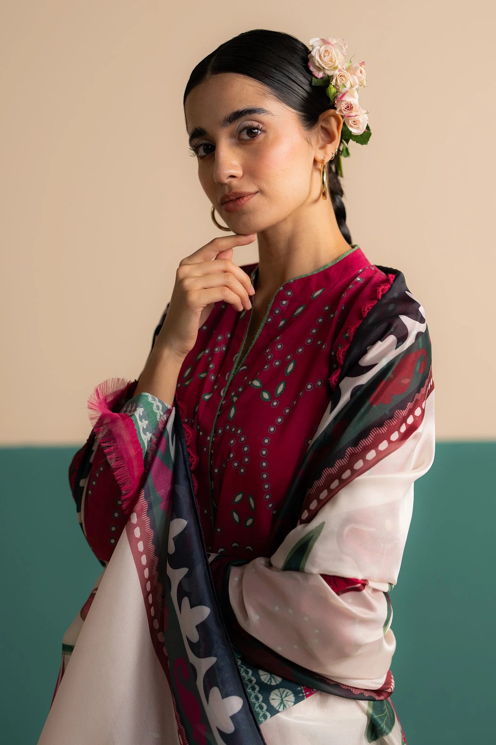 3 Piece Stitched Designer Suit - Ready To Wear