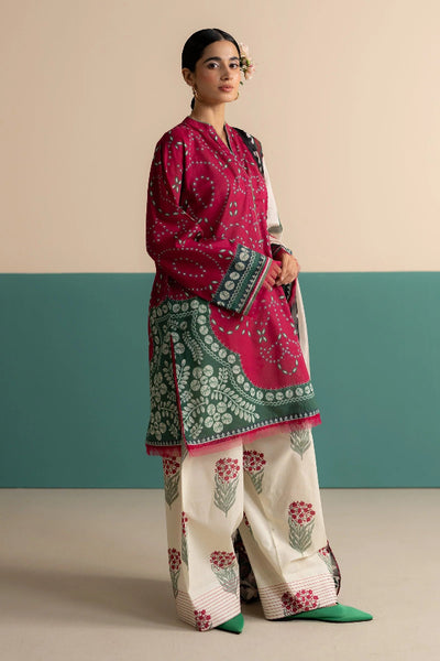 3 Piece Stitched Digital Printed Lawn Suit - Ready To Wear