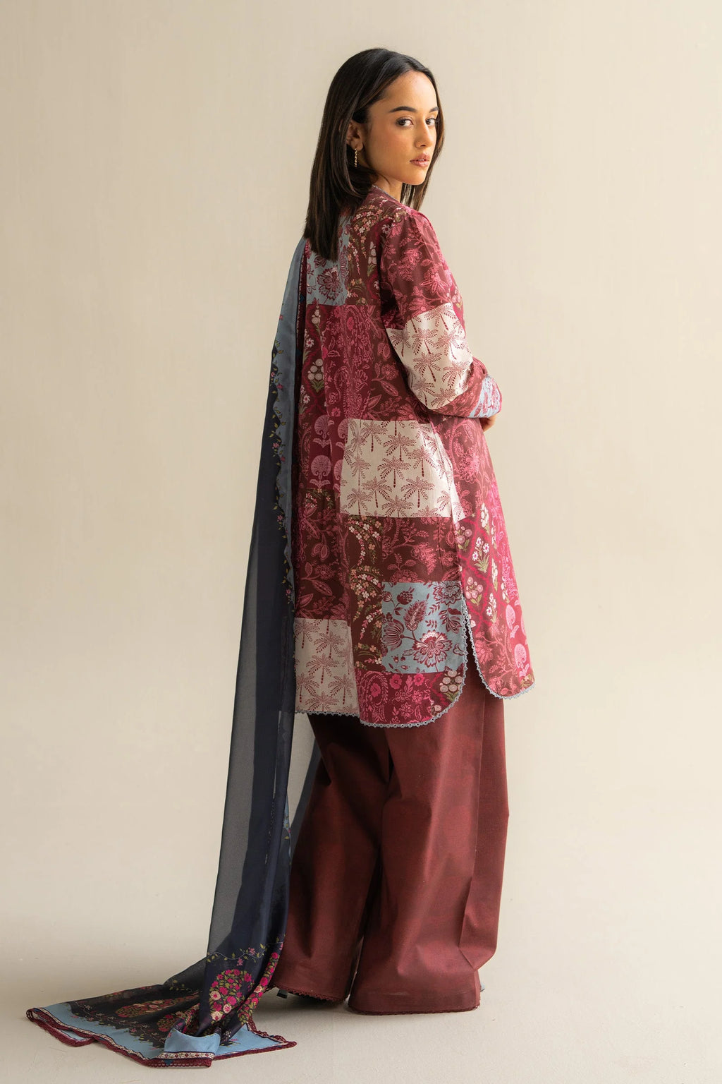 3 Piece Stitched Designer Dress - Ready To Wear
