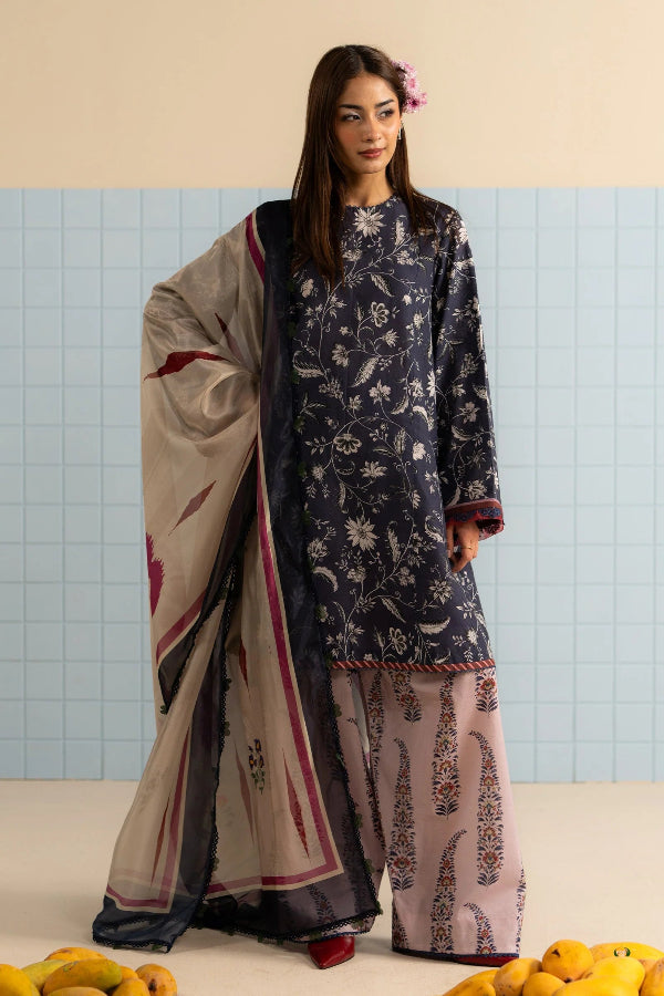 3 Piece Stitched Designer Suit - Ready To Wear
