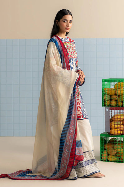 3 Piece Stitched Designer Suit - Ready To Wear