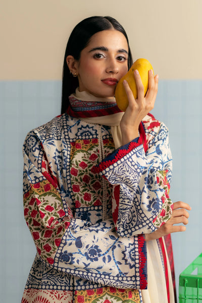 3 Piece Stitched Designer Suit - Ready To Wear