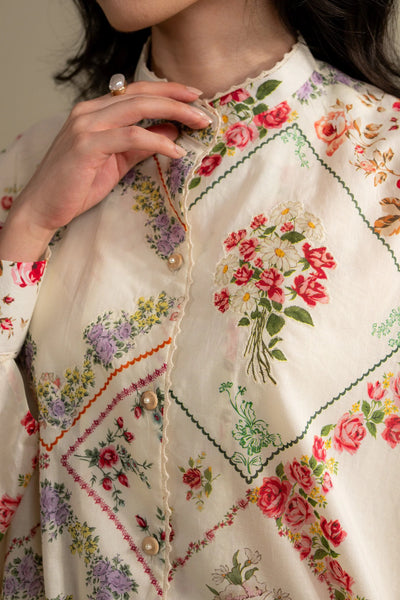 3 Piece Stitched Designer Suit - Ready To Wear