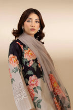 03-Piece Digital Printed Lawn With Chikankari Embroidery Suit - Ready To Wear