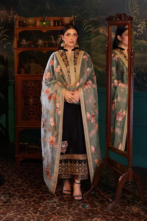 3 Piece Stitched Embroidery Suit - Ready To Wear