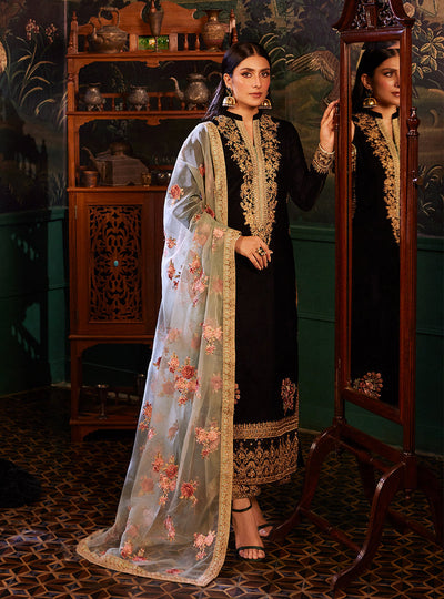 3 Piece Stitched Embroidery Suit - Ready To Wear