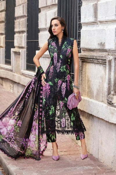 3 Piece Stitched Embroidery Lawn Suit - Ready To Wear