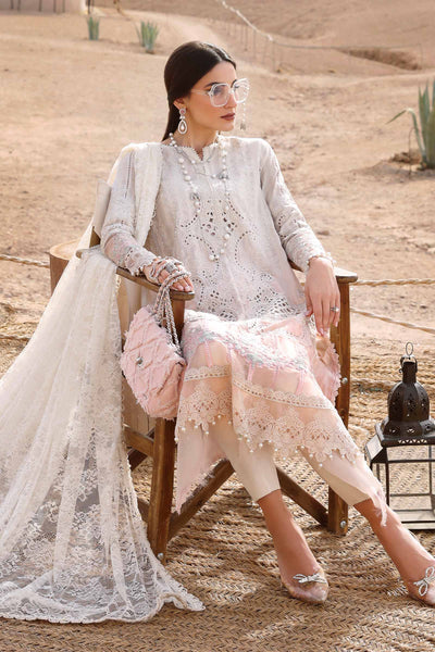 3 Piece Stitched Lawn Embroidery Suit - Ready To Wear