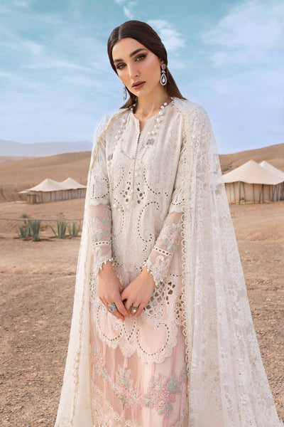 3 Piece Stitched Lawn Embroidery Suit - Ready To Wear