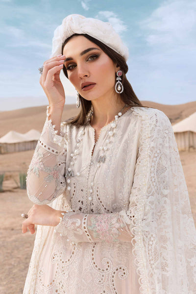 3 Piece Stitched Lawn Embroidery Suit - Ready To Wear
