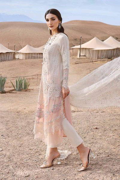 3 Piece Stitched Lawn Embroidery Suit - Ready To Wear
