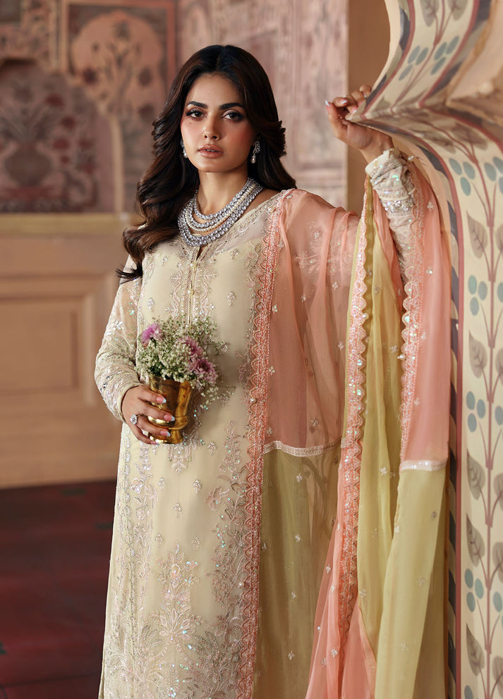 3 Piece Stitched Chiffon Suit - Ready To Wear