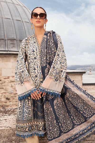 03-Piece Printed Lawn With Chikankari Embroidery Suit - Ready To Wear