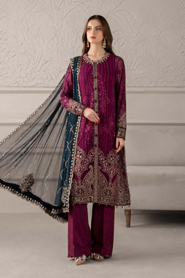 03-Piece Chiffon Suit With Embroidery - Ready To Wear – The Suit Boutique