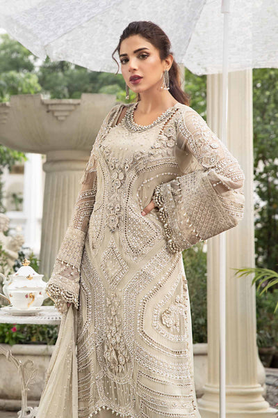 3 Piece Stitched Embroidered Chiffon Suit - Ready To Wear