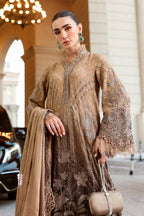 03-Piece Embroidered Printed Chiffon Suit | Ready To Wear