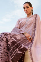 03-Piece Embroidered Printed Chiffon Suit | Ready To Wear