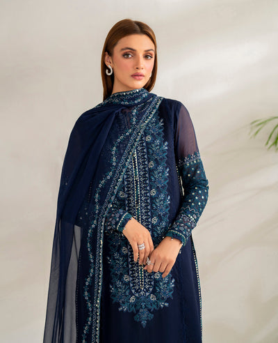 3 Piece Stitched Chiffon Suit - Ready To Wear