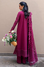 3 Piece Stitched Lawn Embroidered Suit - Ready To Wear
