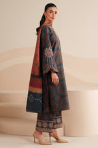 3 Piece Stitched Printed Lawn Suit - Ready To Wear