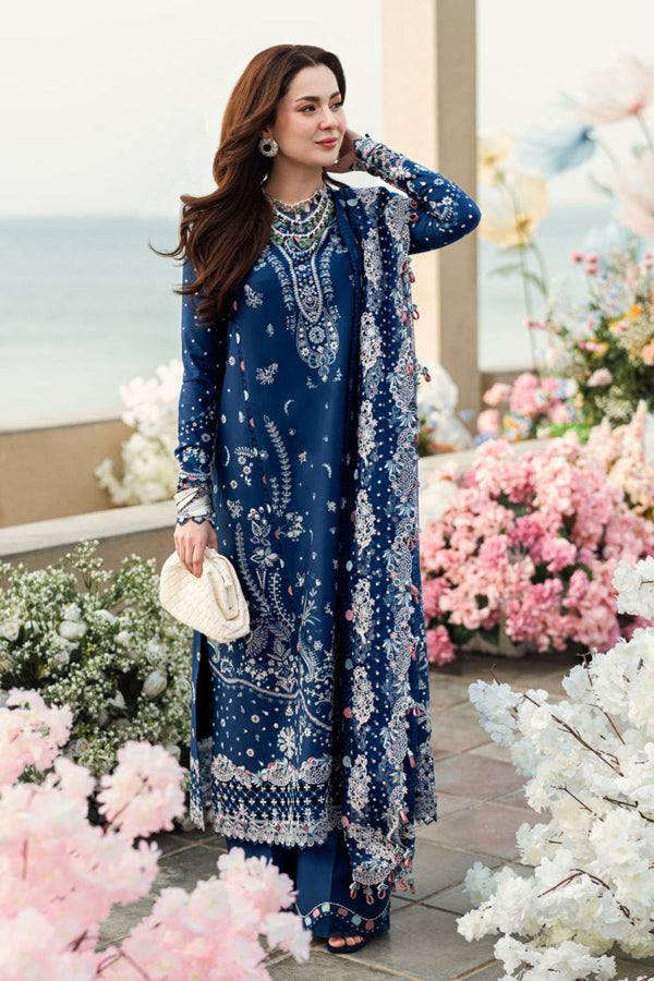 3 Piece Stitched Lawn Suit - Ready To Wear