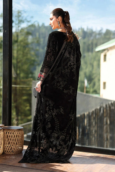 3 Piece Stitched Velvet Suit - Ready To Wear