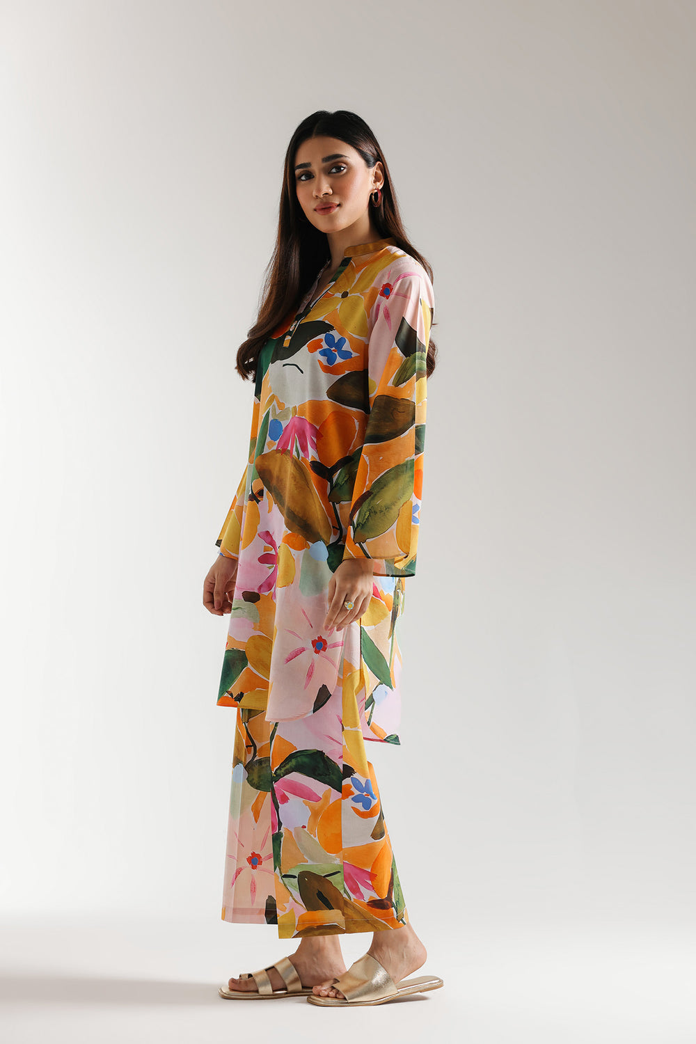 2 Piece Stitched Cotton Suit - Ready To Wear