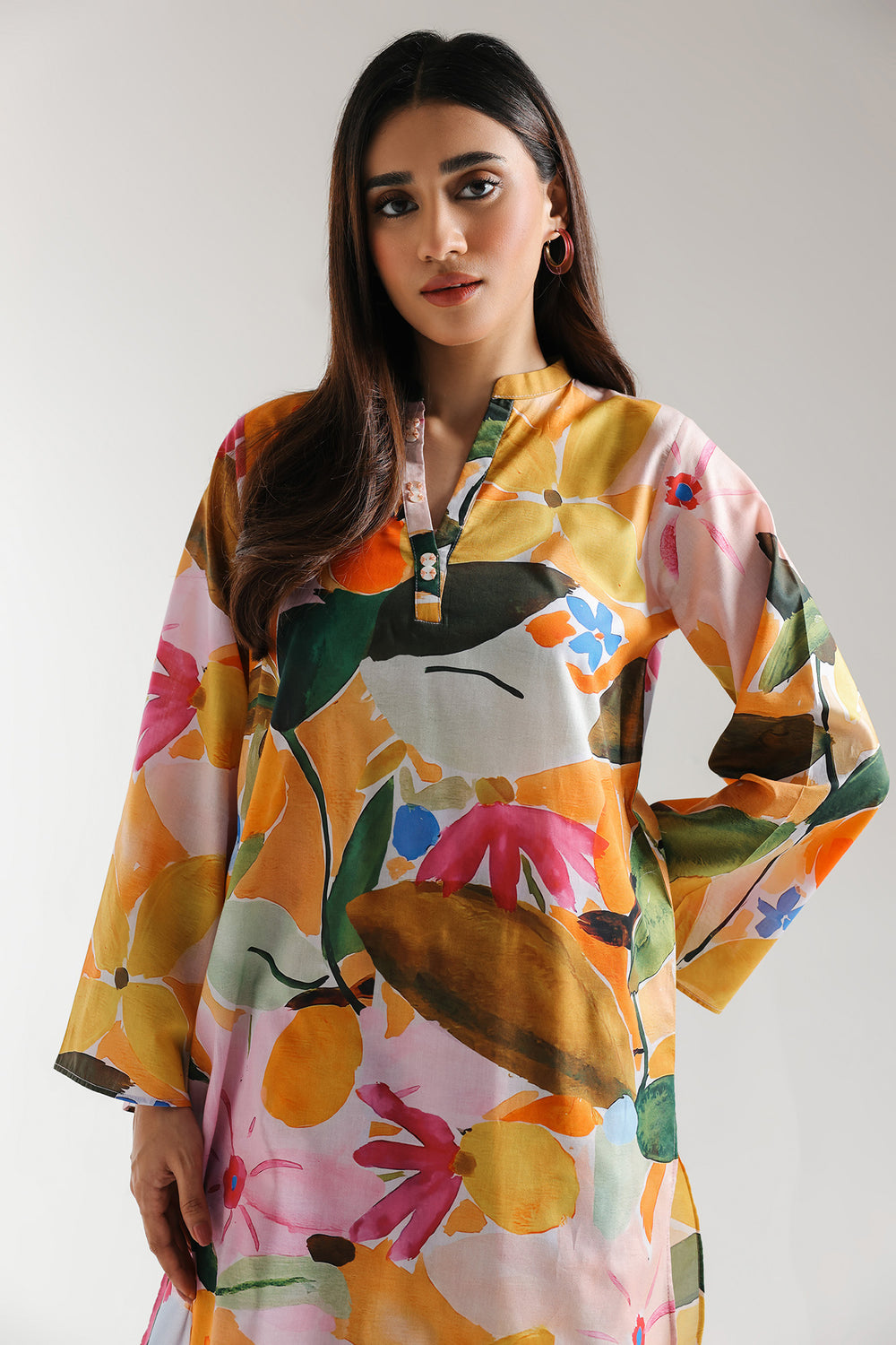 2 Piece Stitched Cotton Suit - Ready To Wear