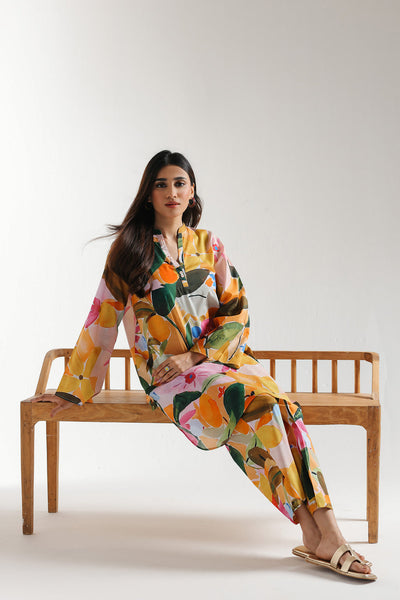 2 Piece Stitched Cotton Suit - Ready To Wear