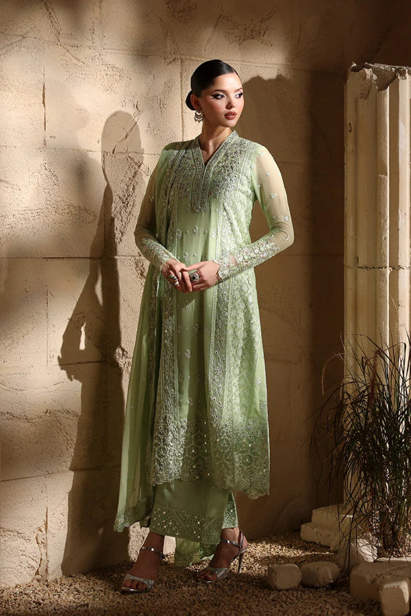 03-Piece Chiffon Suit With Embroidery - Ready To Wear