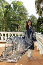 03-Piece Lawn Suit With Embroidery - Ready To Wear