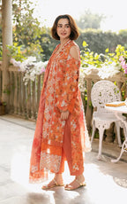 03-Piece Lawn Suit With Embroidered - Ready To Wear