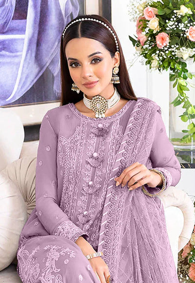 3 Piece Stitched Chiffon Suit - Ready To Wear